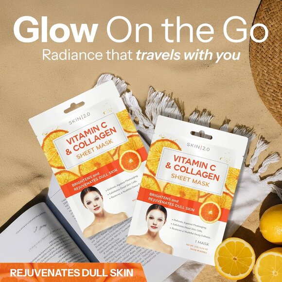 Skin 2.0 Vitamin C & Collagen 5pcs Sheet Mask - Picture 8 of 8